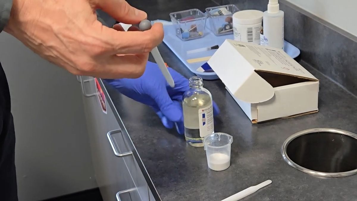 Denture tissue conditioner materials prepared on a dental office counter
